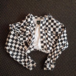 Wild Fable Checker Denim Jacket